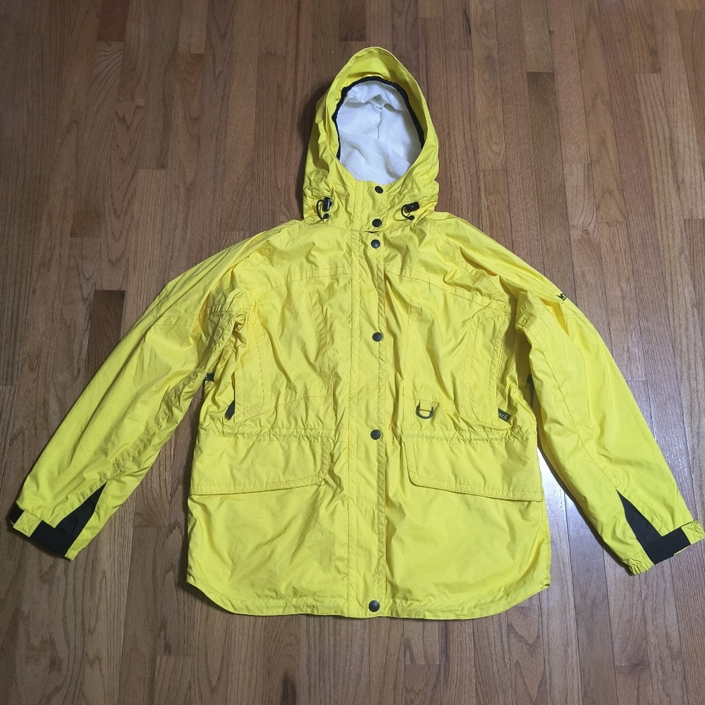 Marker Polyester Shell Ski Jacket, Women's Size 12 Bright Yellow